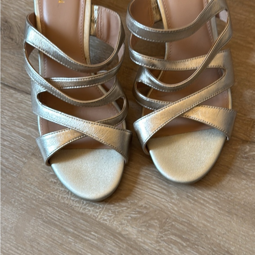 Elegant Silver Strappy Women's Sandals